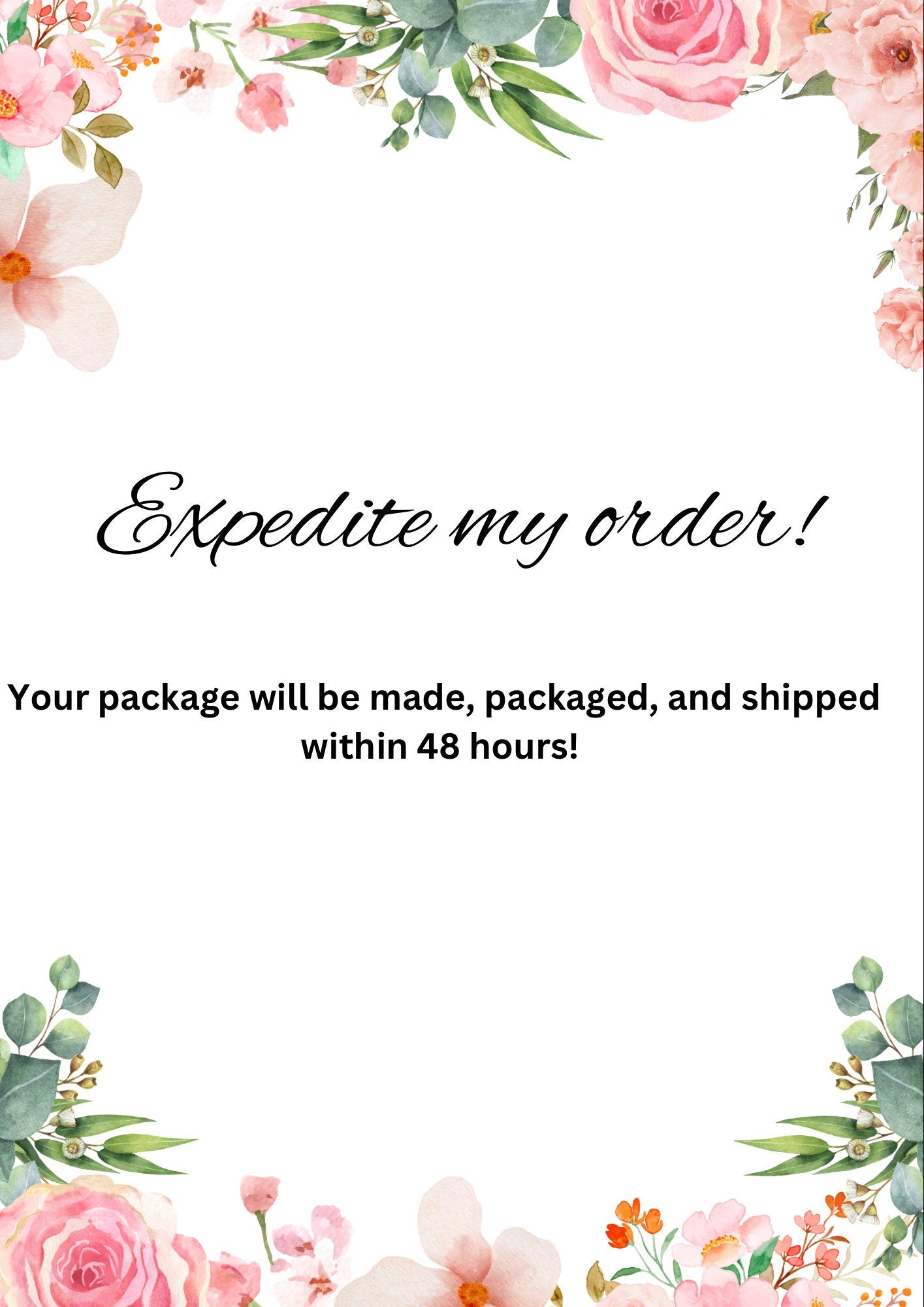 Rush Order- Expedited Production “Add-On” ONLY- Per 1 Product OR Gift Box