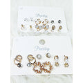Multi Gold and Pearl Mixed Earrings