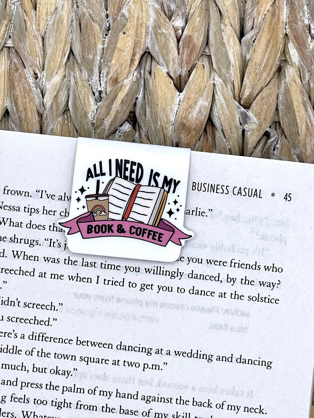 All I Need is Books and Coffee | Magnetic Bookmark