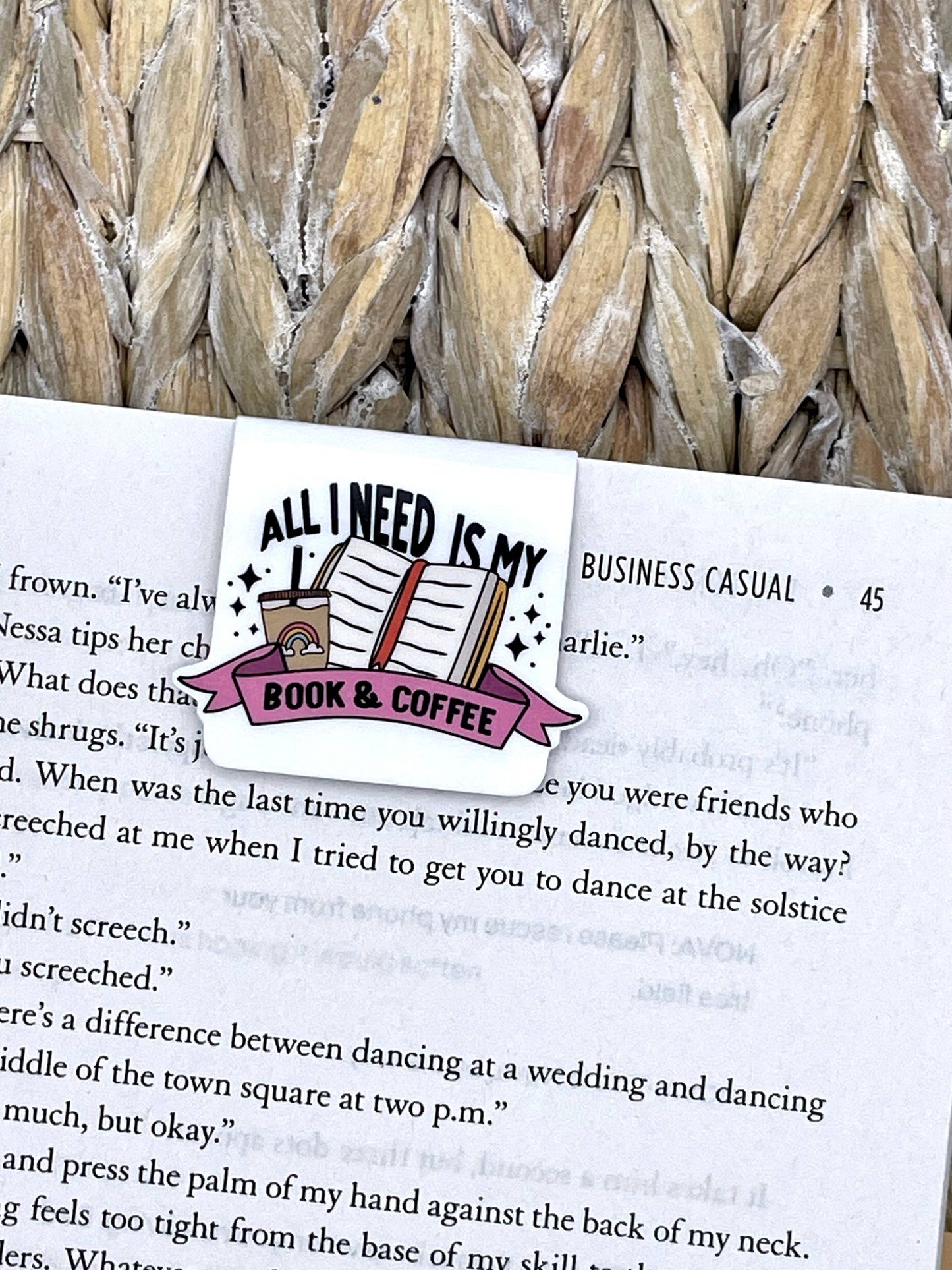 All I Need is Books and Coffee | Magnetic Bookmark