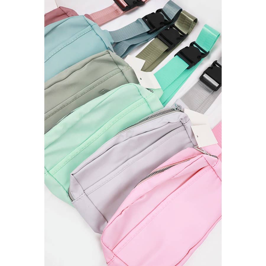 Natural Color Crossbody Belt Bag