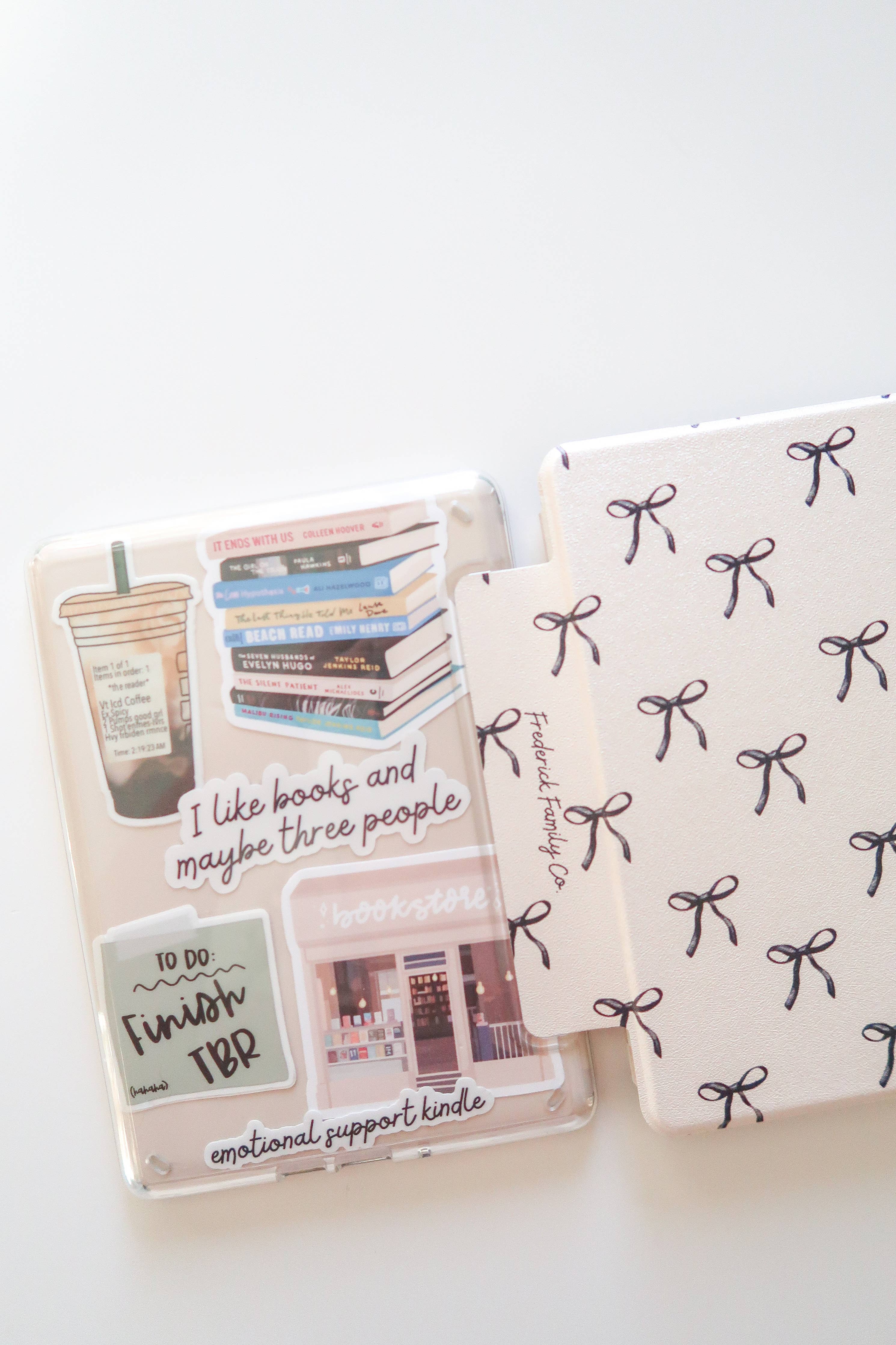 Kindle Case Clear & Printed Back with Hand Strap