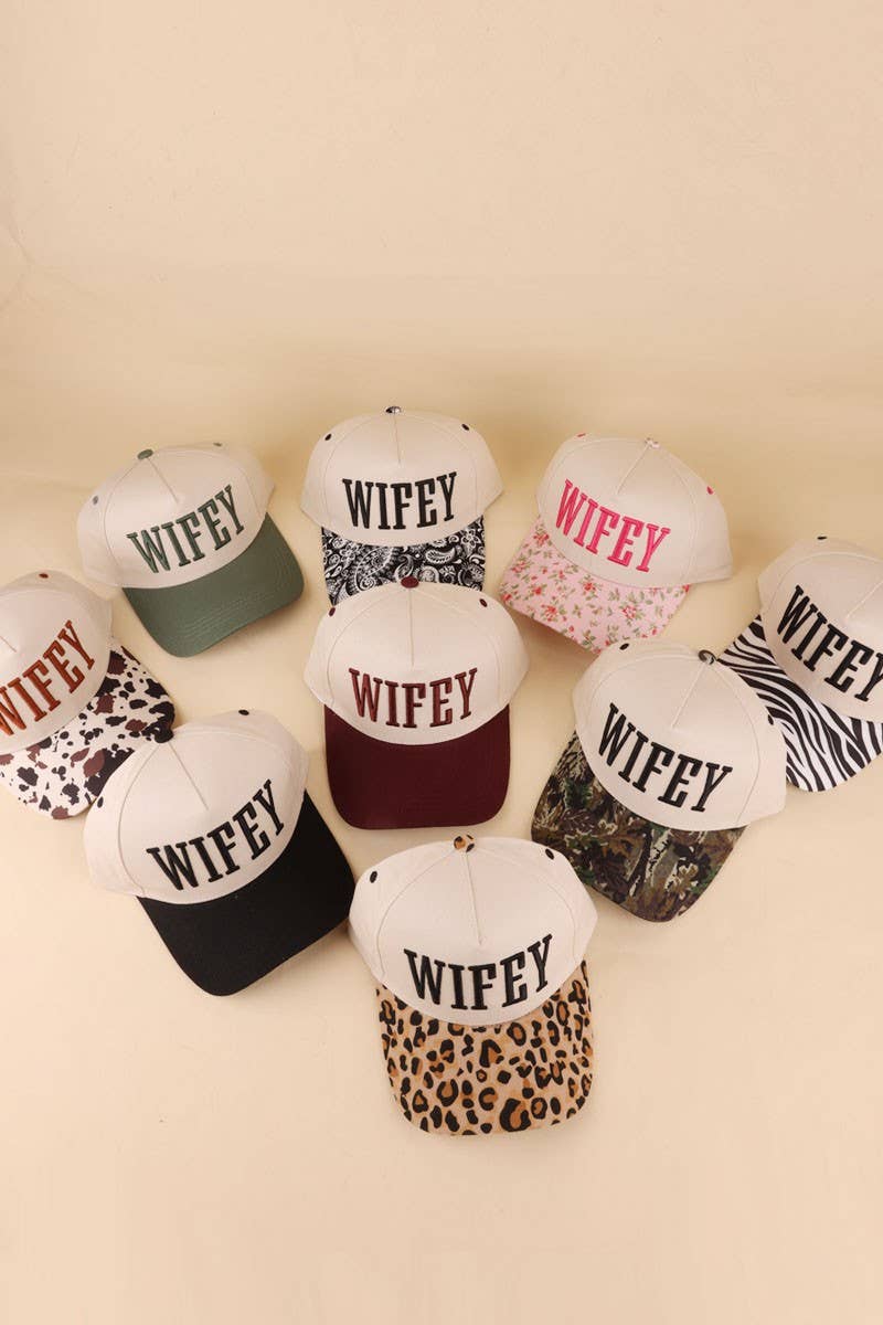 Wifey Embroidered Two-Tone Trucker Hat