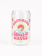 Coastal Happiness Glass Cup