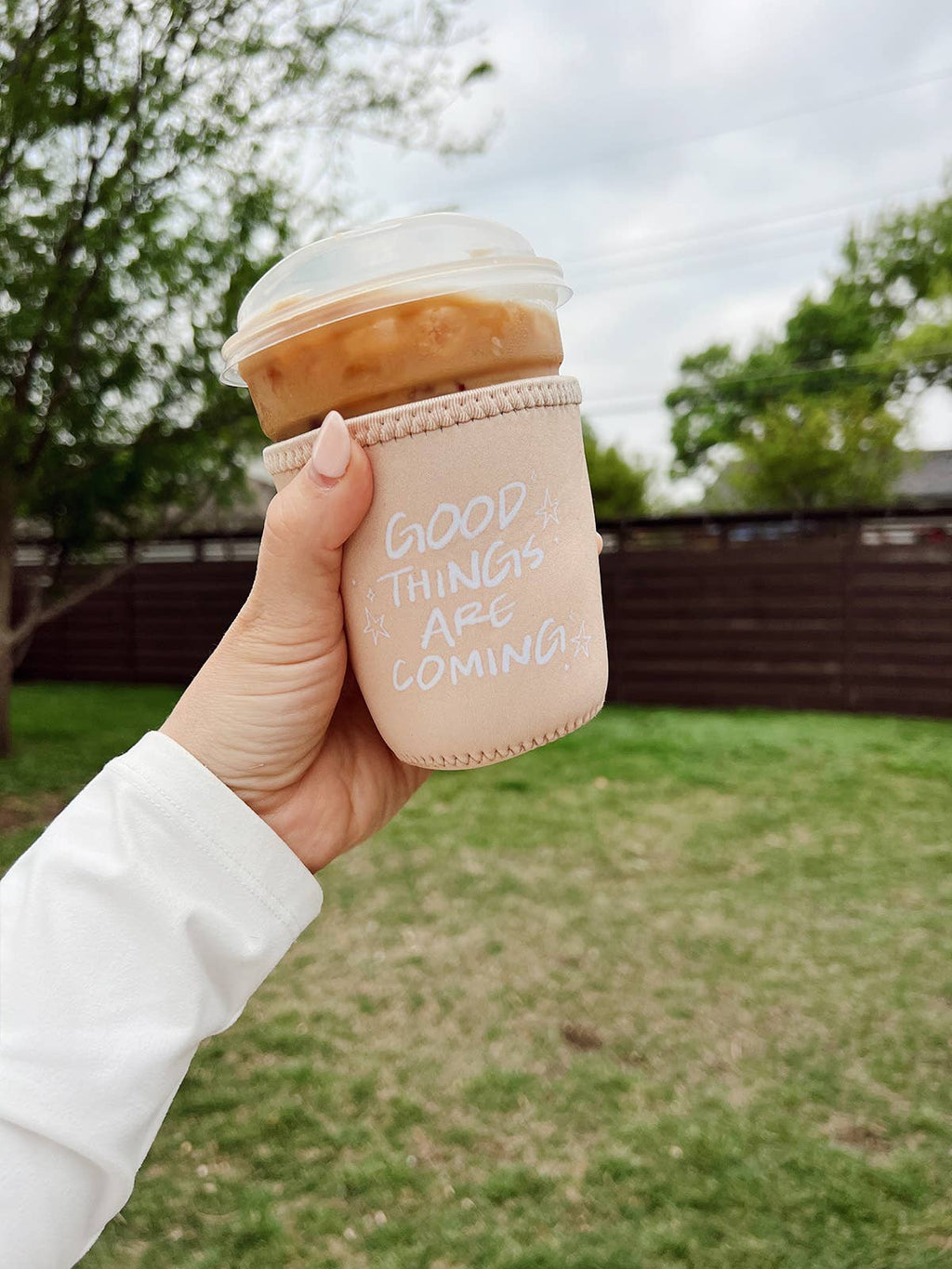 Good Things Are Coming 16oz Iced Coffee Sleeve