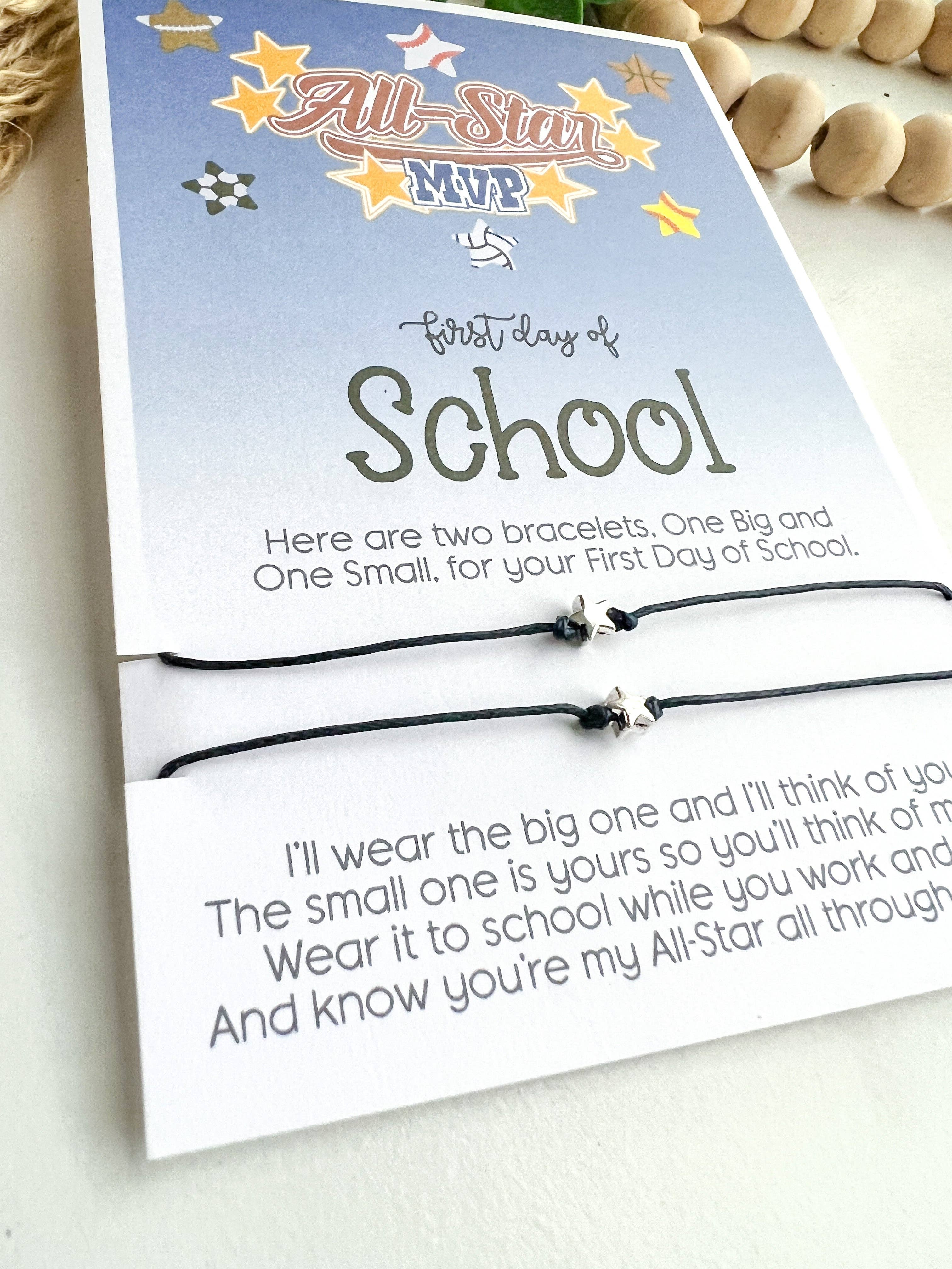 ⭐ All-Star MVP First Day of School Bracelet Set ⭐ Mommy & Me