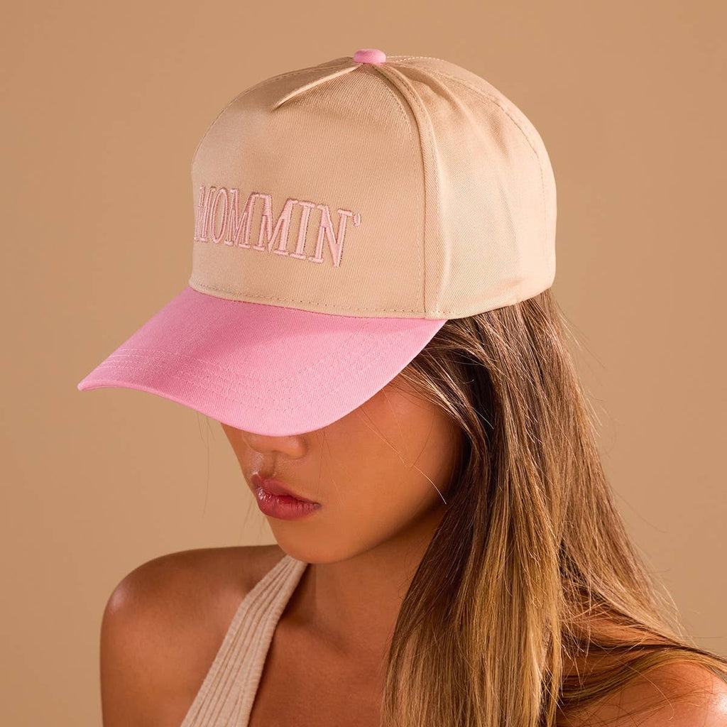 MOMMIN Embroidered Trucker Hat - Vintage Style