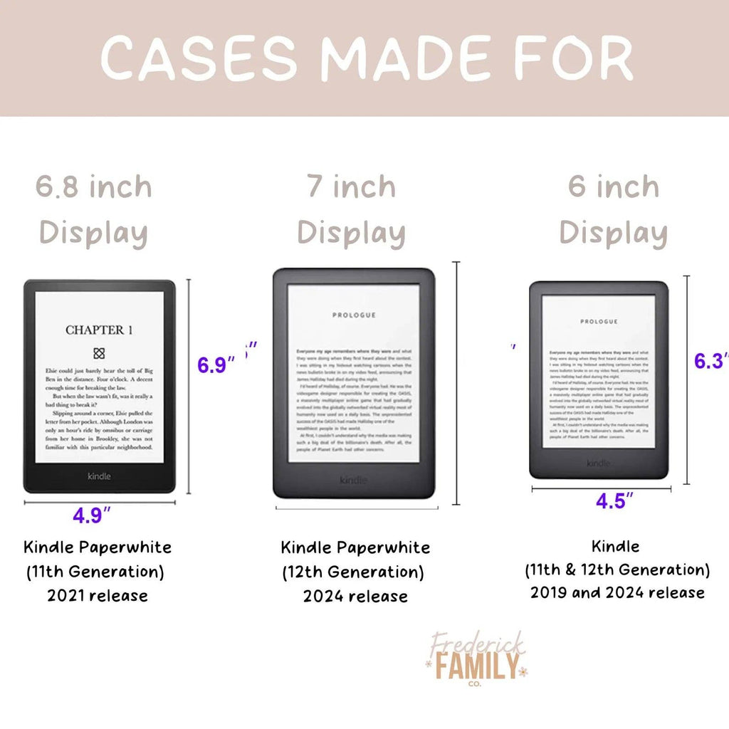 Kindle Case Clear & Printed Back with Hand Strap