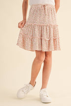 Blush Bloom Tiered Skirt – Tween Girls