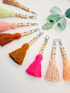Macrame Mama Tassel Keychain | Handmade Boho Keychain | Mama