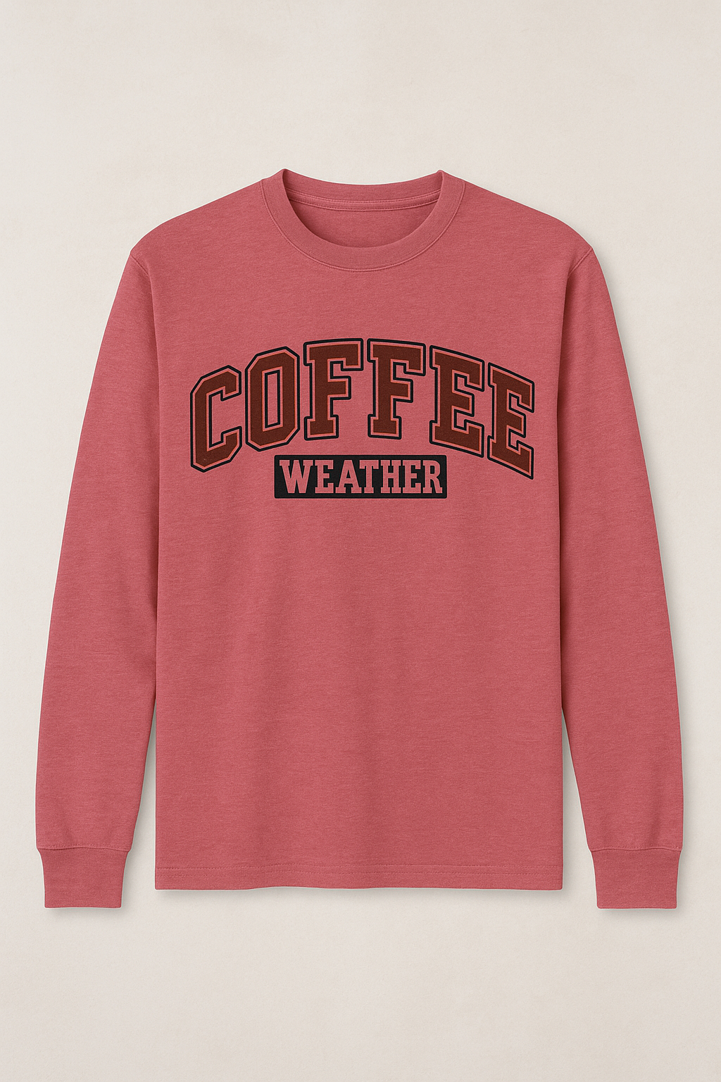 Coffee Weather Comfort Colors Long Sleeve Tee