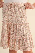 Blush Bloom Tiered Skirt – Tween Girls
