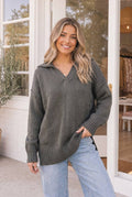 The After Hours Collared Sweater