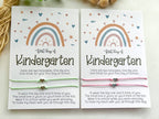 🌈 First Day of Kindergarten Matching Bracelet Set – Pink Heart Edition 💖