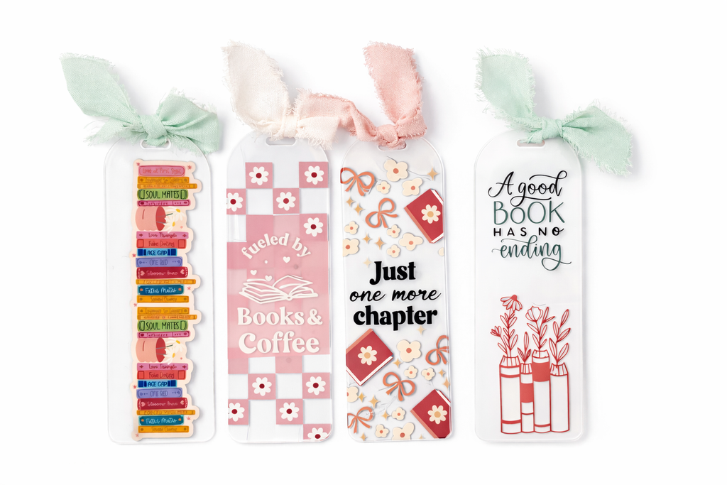 Acrylic Bookmark Pack – Set of 4 Random Bookmarks
