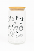 Eat Sleep Lift Repeat – Libbey Glass Can Cup