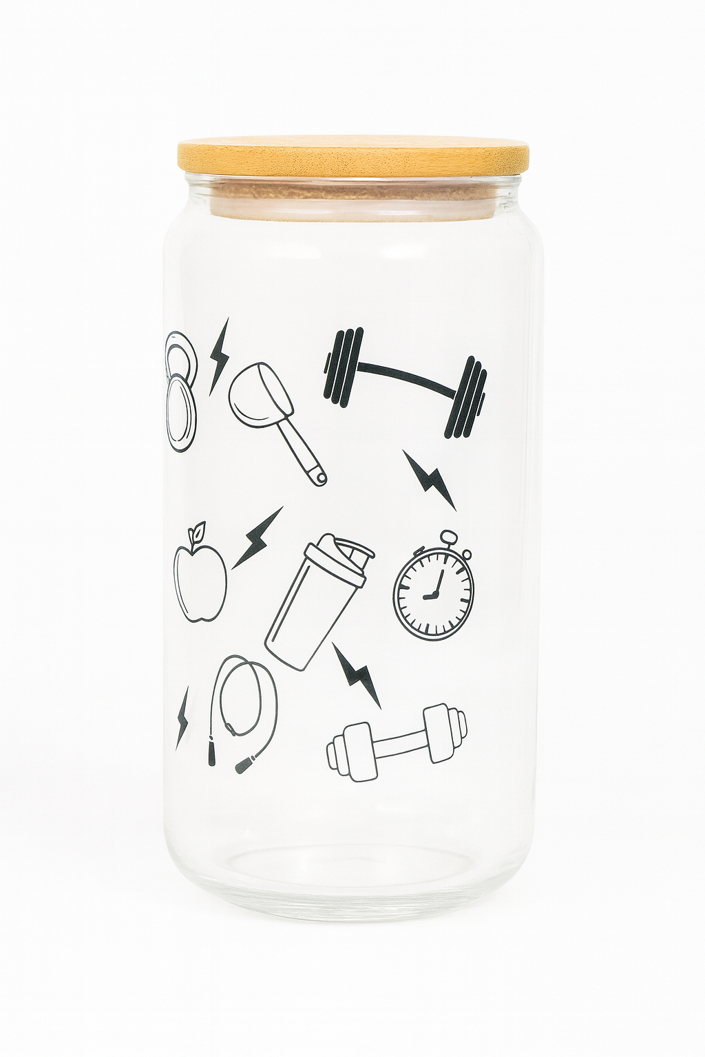 Eat Sleep Lift Repeat – Libbey Glass Can Cup