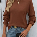Autumn Mocha Ruffle Sleeve Top 🍂🤎