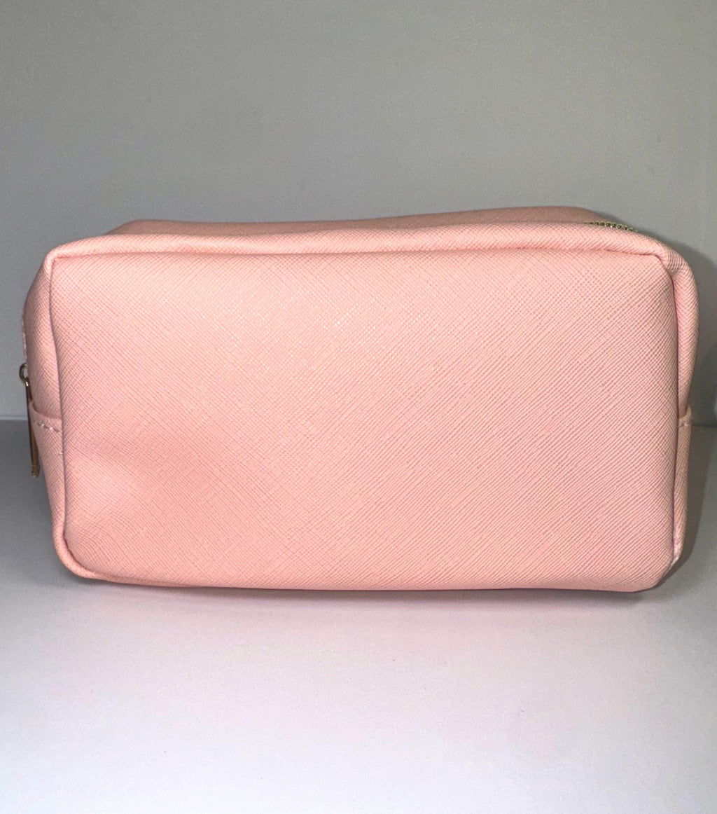 Medium Cosmetics Bag for Women With or Without Personalized Letter Patch