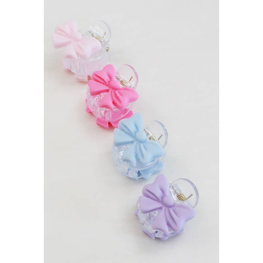 Duo MiniBow Detail Hair Clip Set
