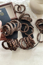Leopard Elastic Hair Tie 5pcs Set