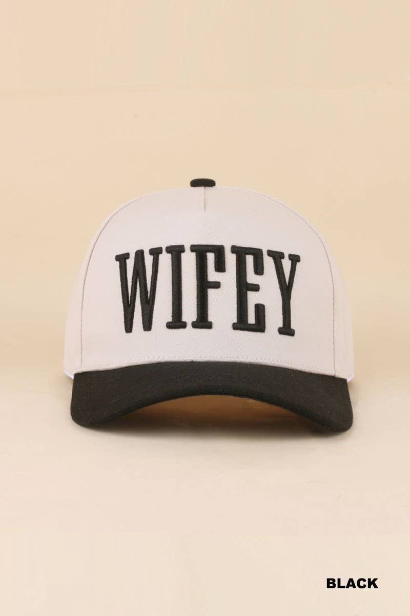 Wifey Embroidered Two-Tone Trucker Hat