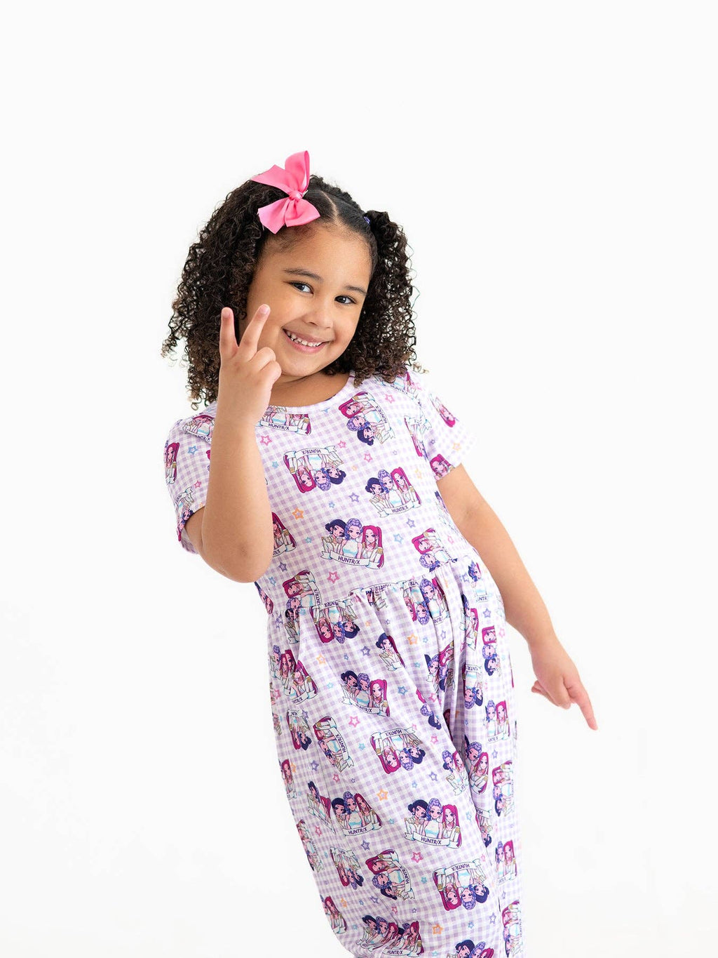 Huntr/x Kids Short Sleeve Girl Jumpsuit With Pockets