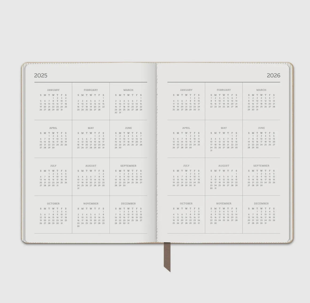 2026 Desert Taupe Large Dual-Textured Planner