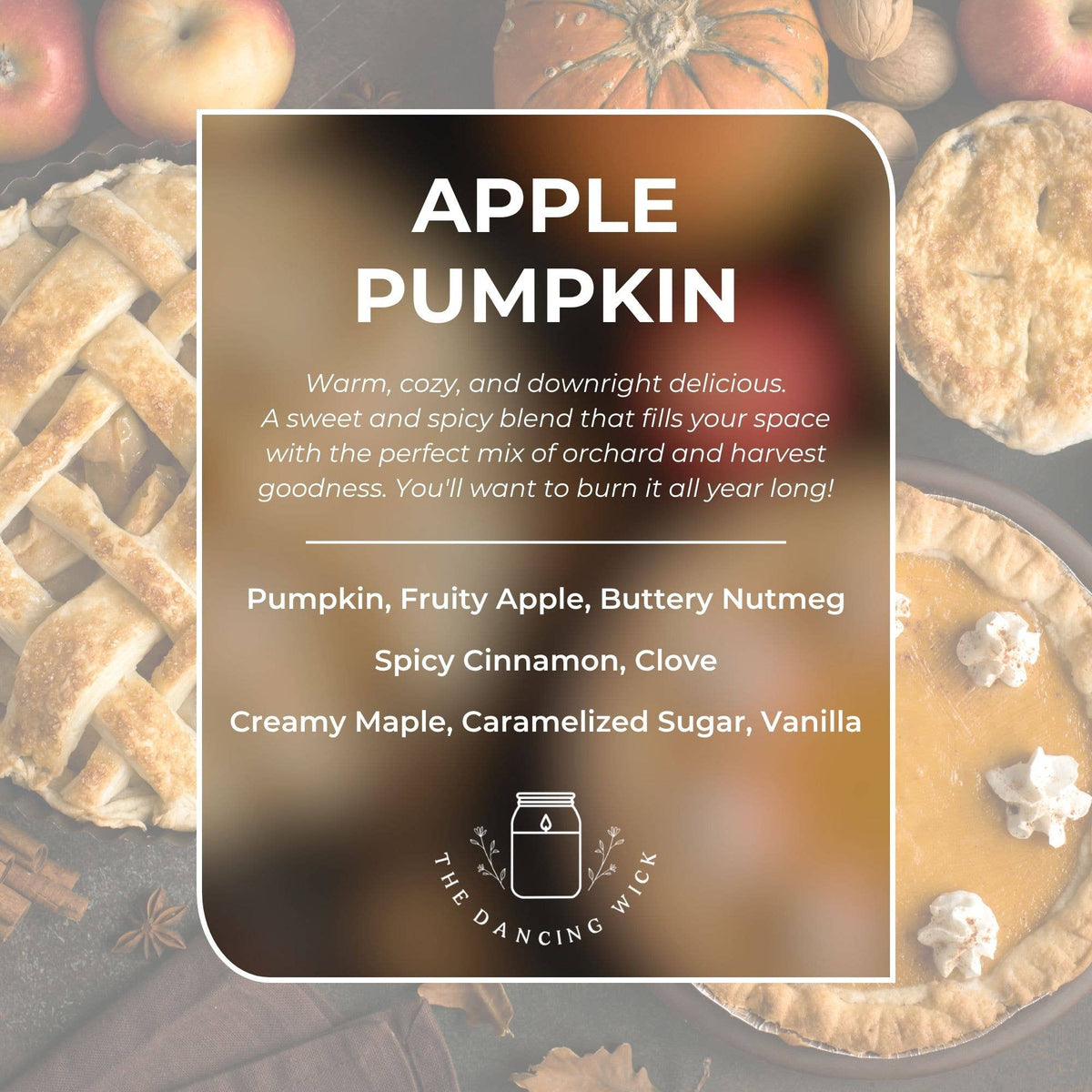 Back to School Gift Candle / Apple Pumpkin Scent