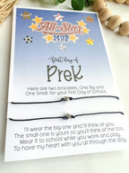 ⭐ First Day of Pre-K Bracelet Mommy & Me Set – All-Star MVP ⭐