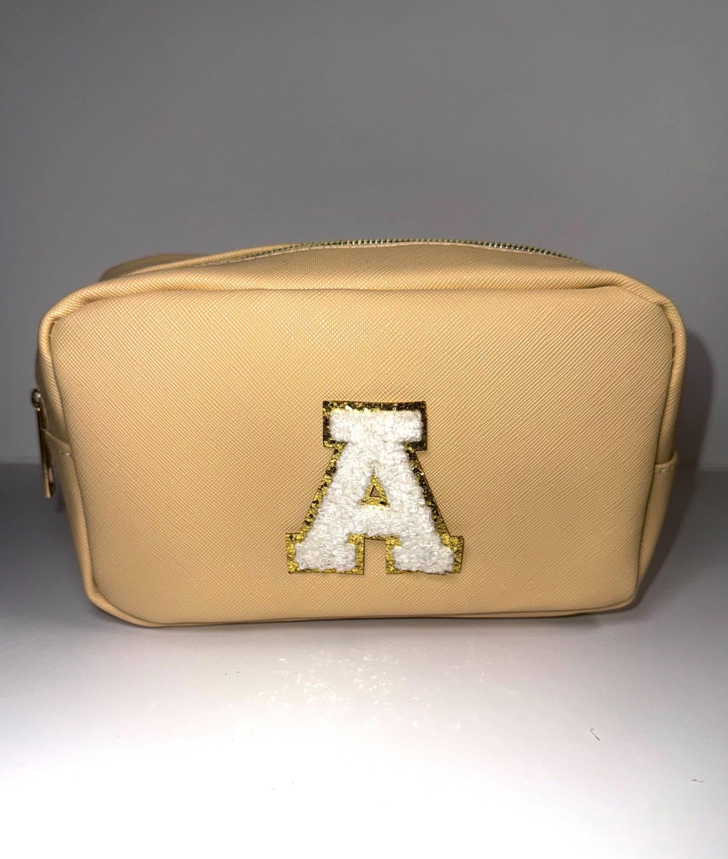 Medium Cosmetics Bag for Women With or Without Personalized Letter Patch