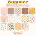 Car Coasters – Set of 2 | Neutral Floral & Bow Prints Summer
