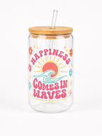Coastal Happiness Glass Cup