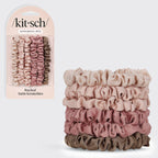 Ultra Petite Satin Scrunchies 6pc - Terracotta