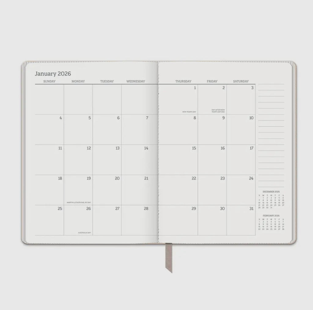 2026 Desert Taupe Large Dual-Textured Planner