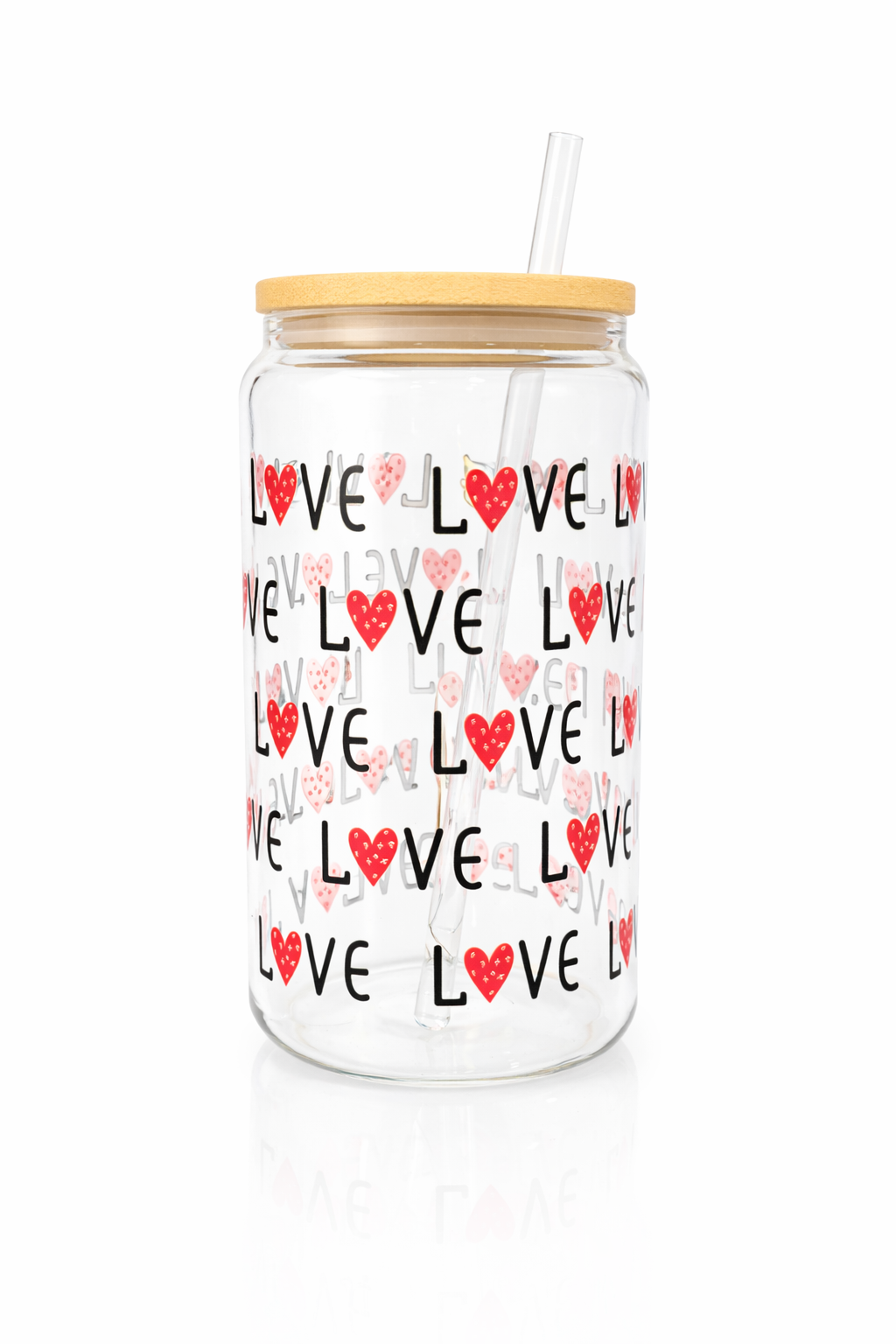 ❤️ Love Glass Cup – 16oz