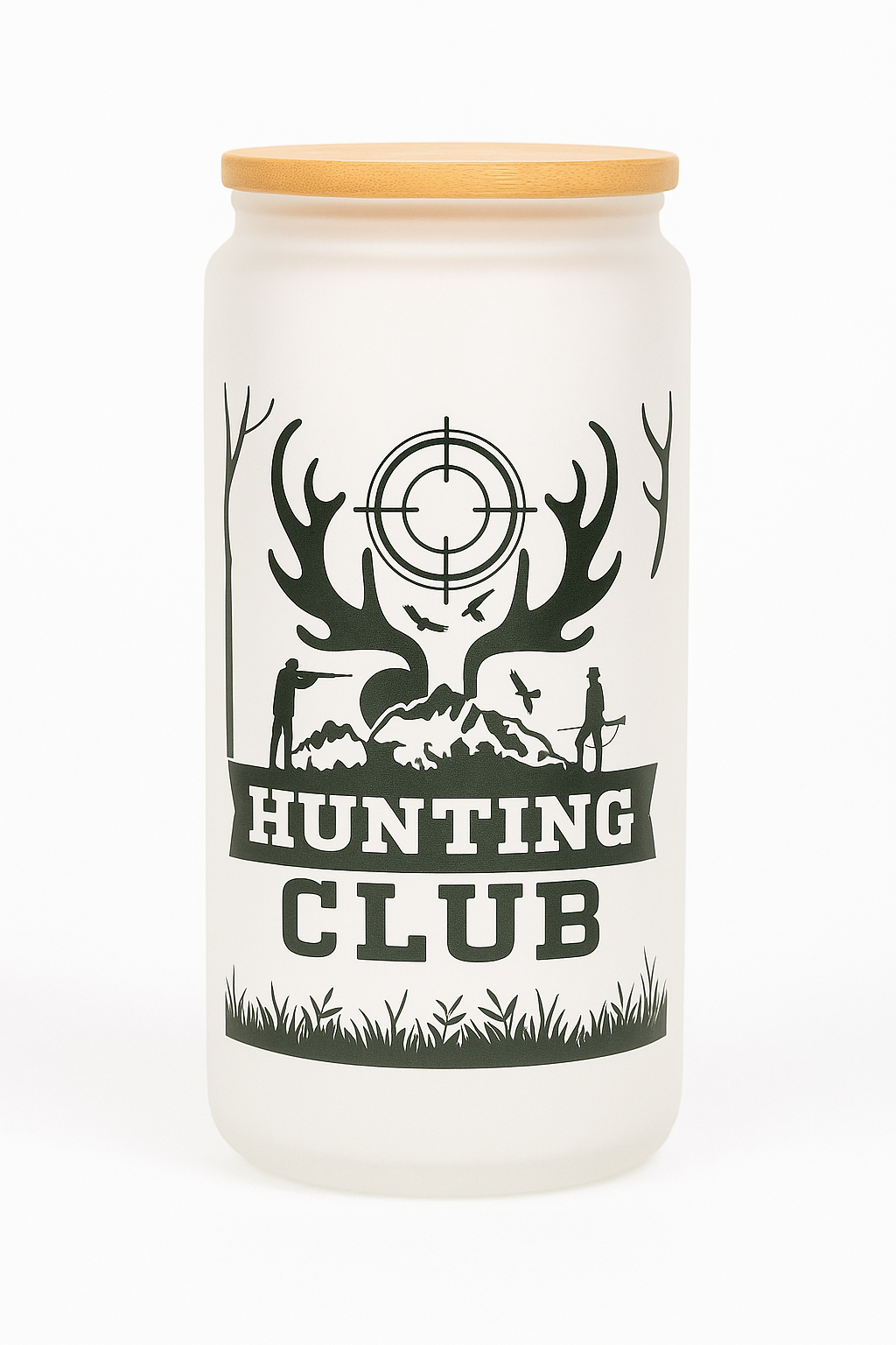 Hunting Club Glass Can Cup