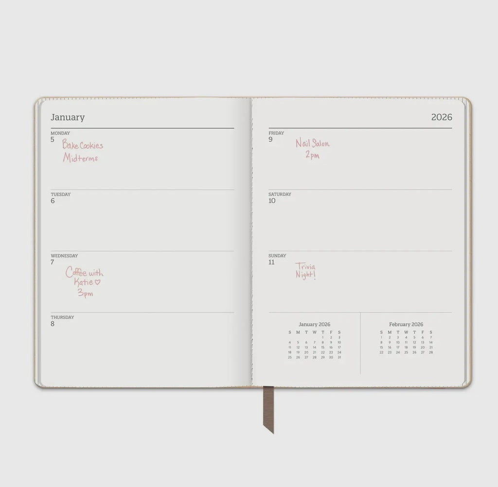 2026 Desert Taupe Large Dual-Textured Planner