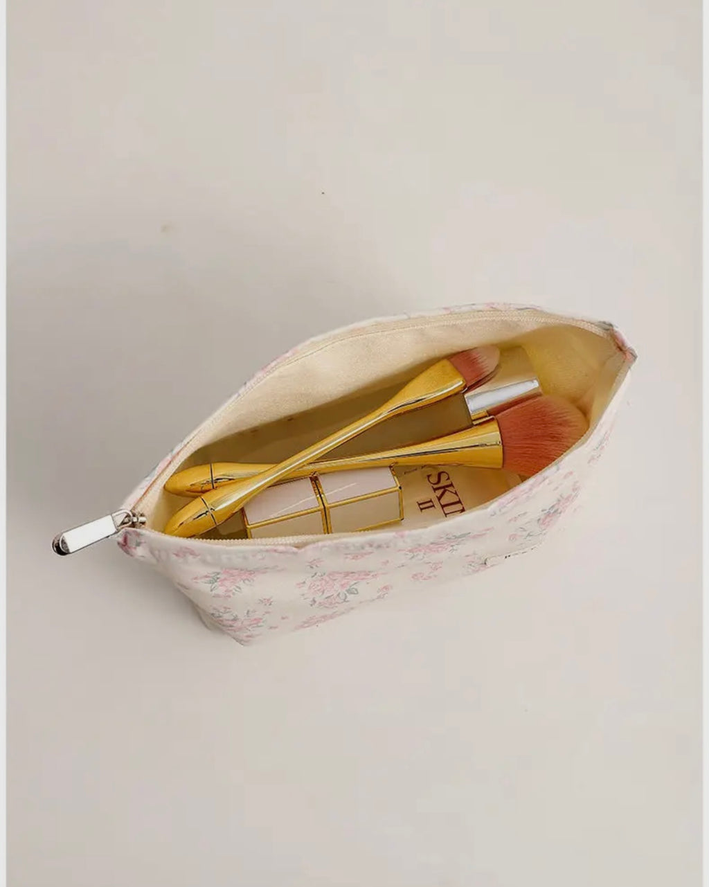 Floral Cosmetic & Travel Pouch