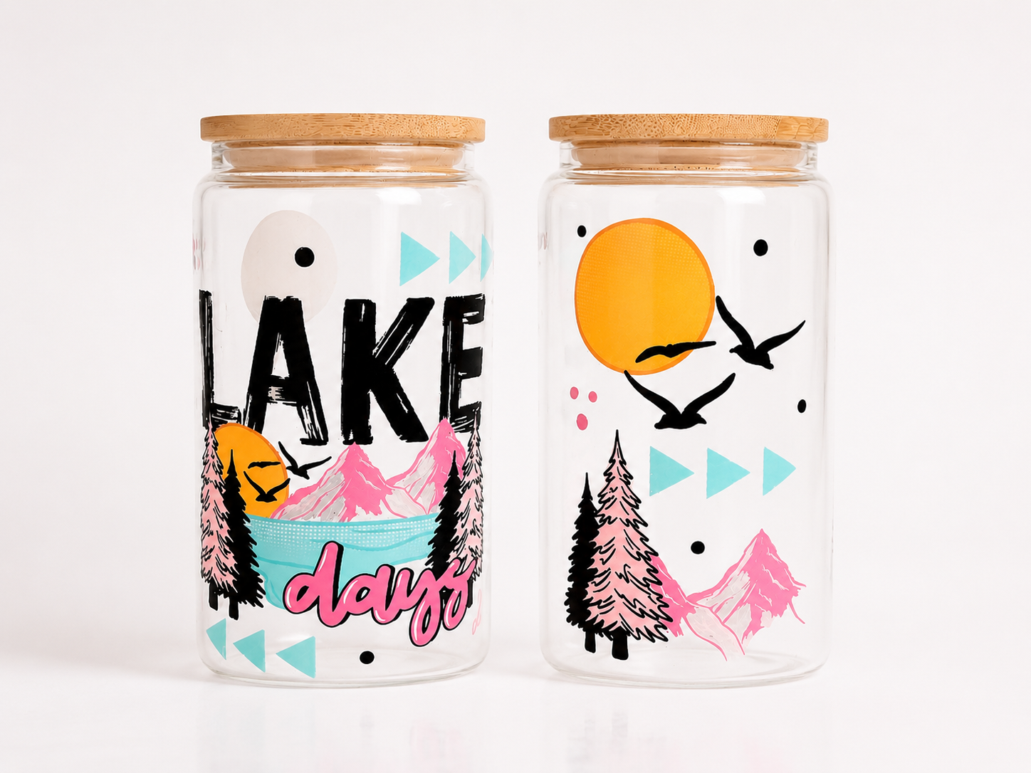 Lake Days Glass Cup