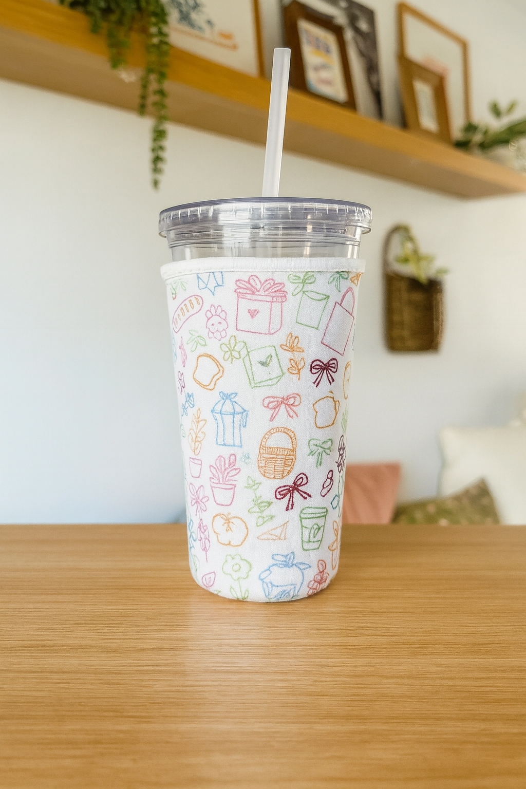 Pastel Doodle Cup Sleeve