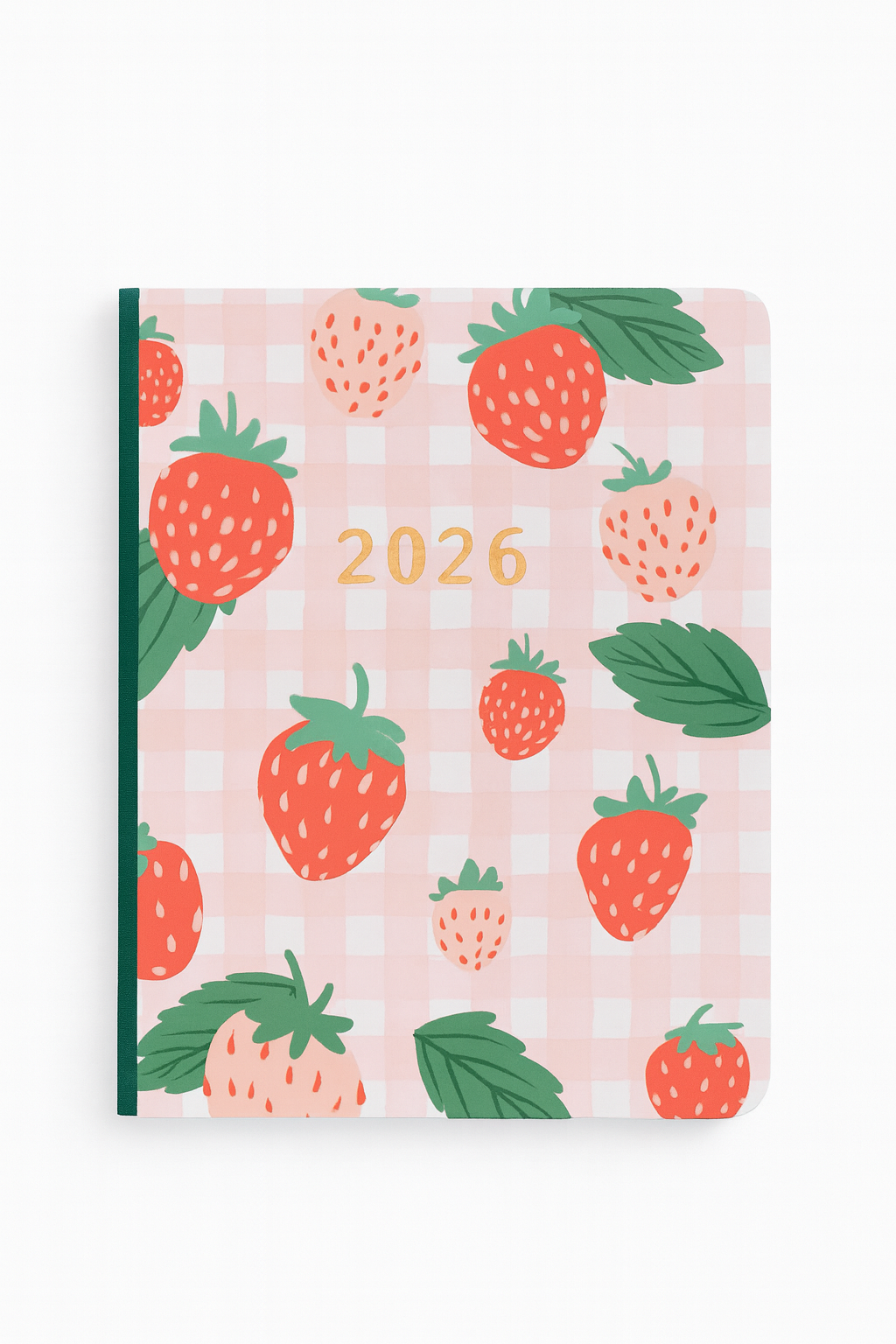 2026 Strawberry Monthly Planner – 17-Month Layout
