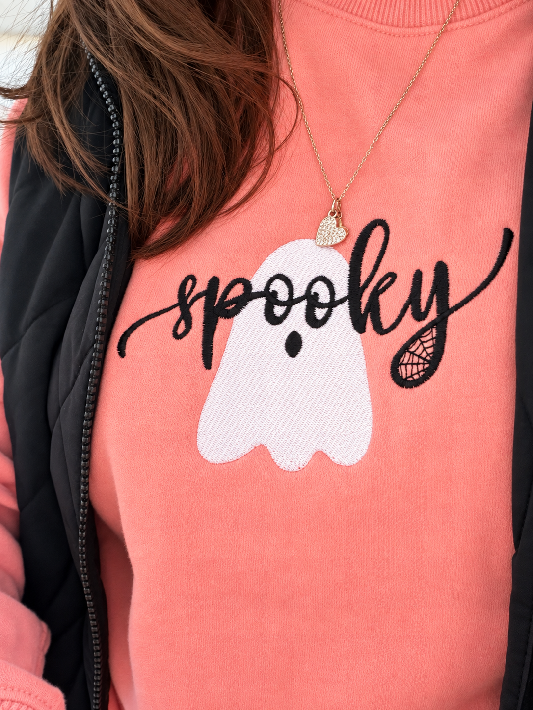 Spooky Embroidered Crewneck