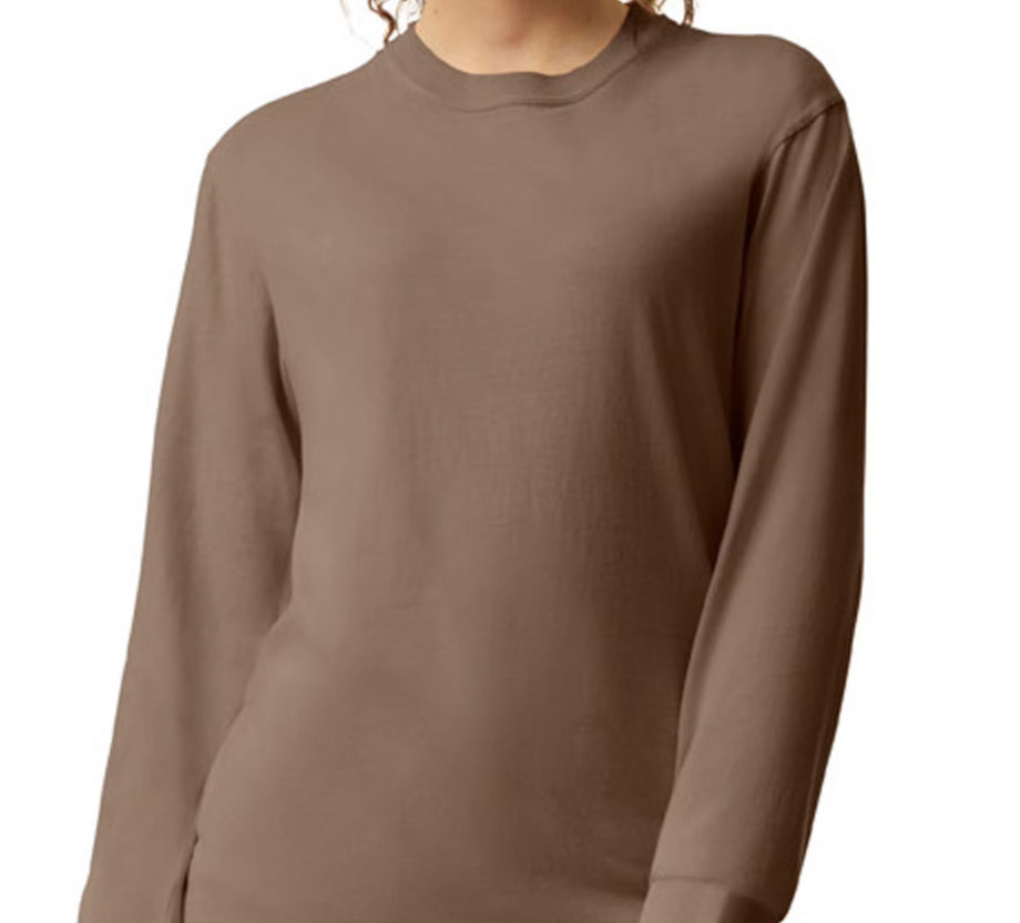 Coffee Weather Comfort Colors Long Sleeve Tee