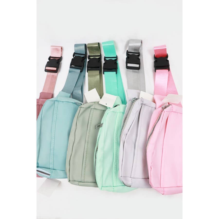 Natural Color Crossbody Belt Bag