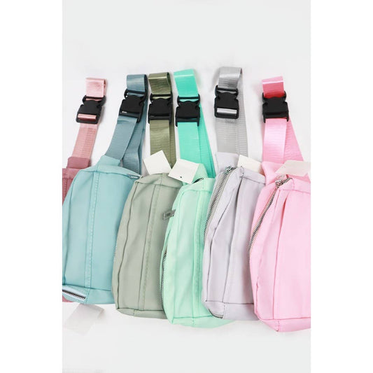 Natural Color Crossbody Belt Bag