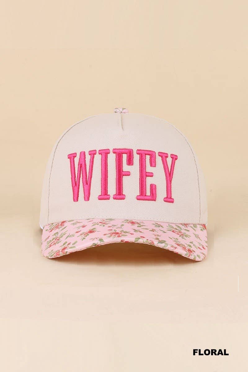 Wifey Embroidered Two-Tone Trucker Hat