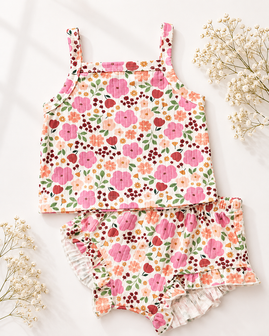 Luna Top & Bloomer Set - Harvest Bloom