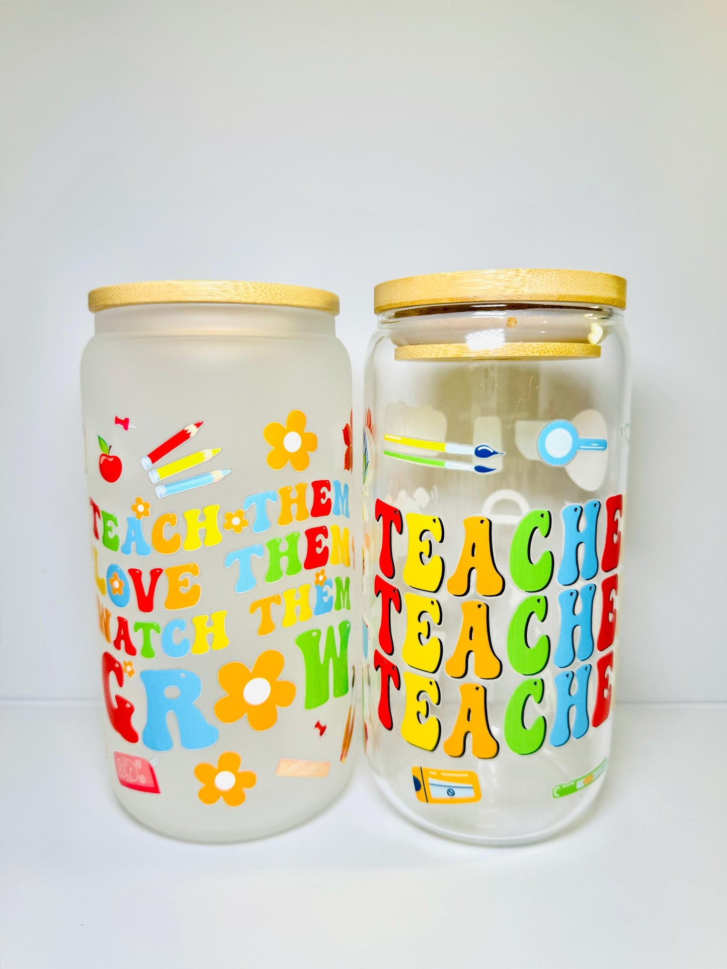 Glass Cup with Bamboo Lid & Reusable Straw “Add-On” Build Your Own Gift Box