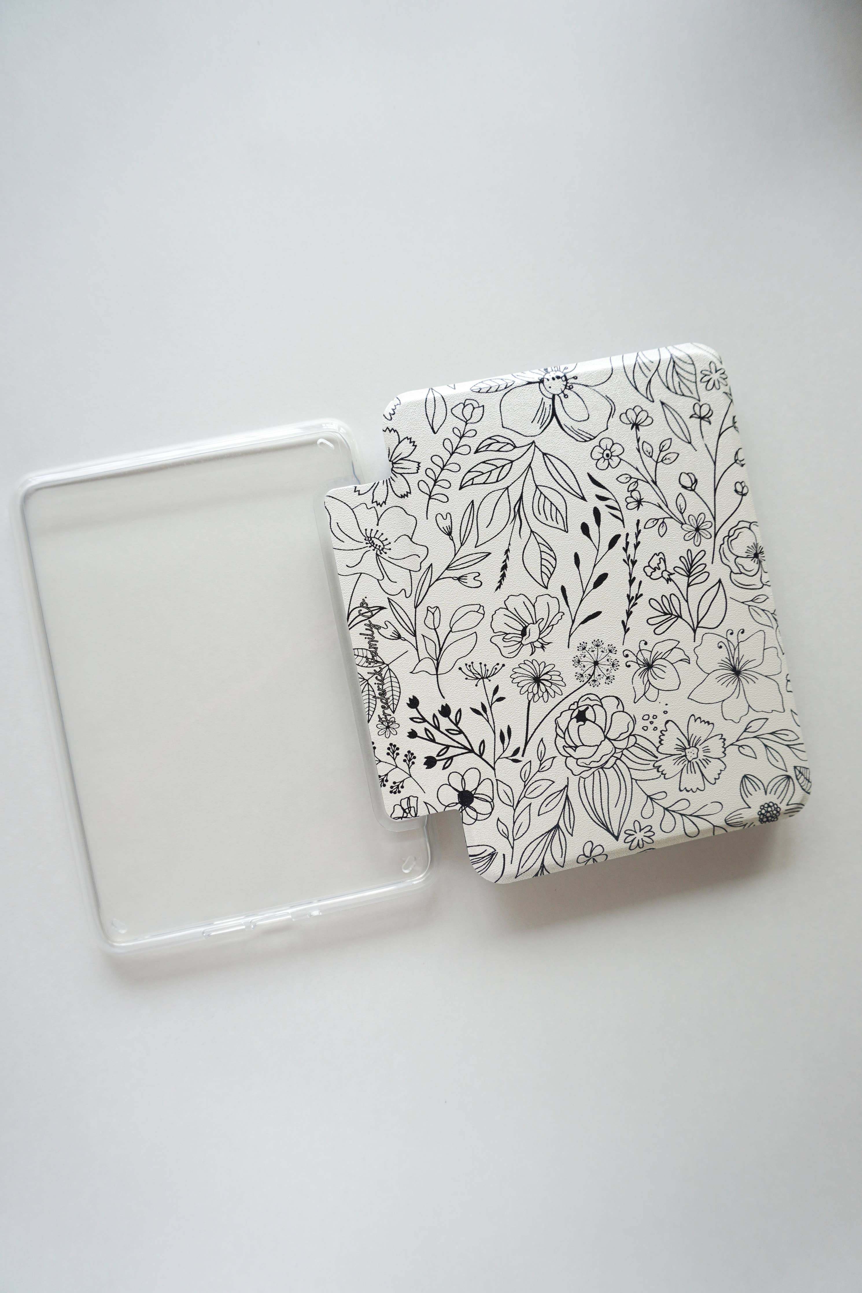 Kindle Case Clear & Printed Back with Hand Strap